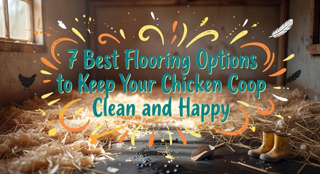 clean chicken coop flooring