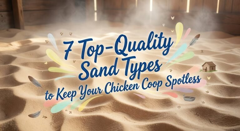 clean sand for chicken coops