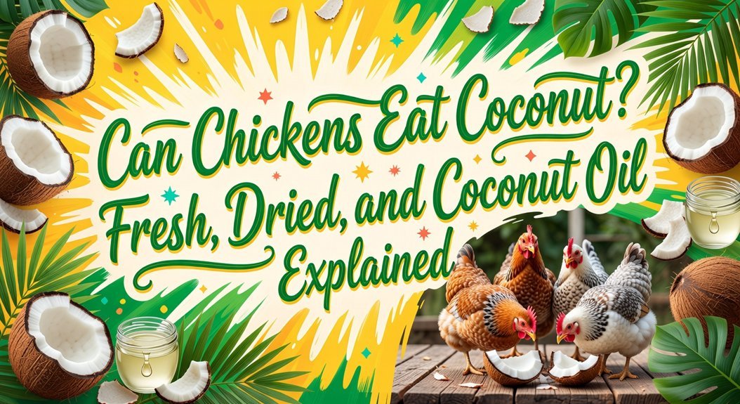 coconut consumption for chickens
