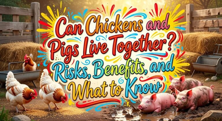coexisting chickens and pigs