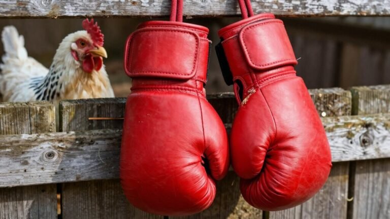 combat poultry protective gear
