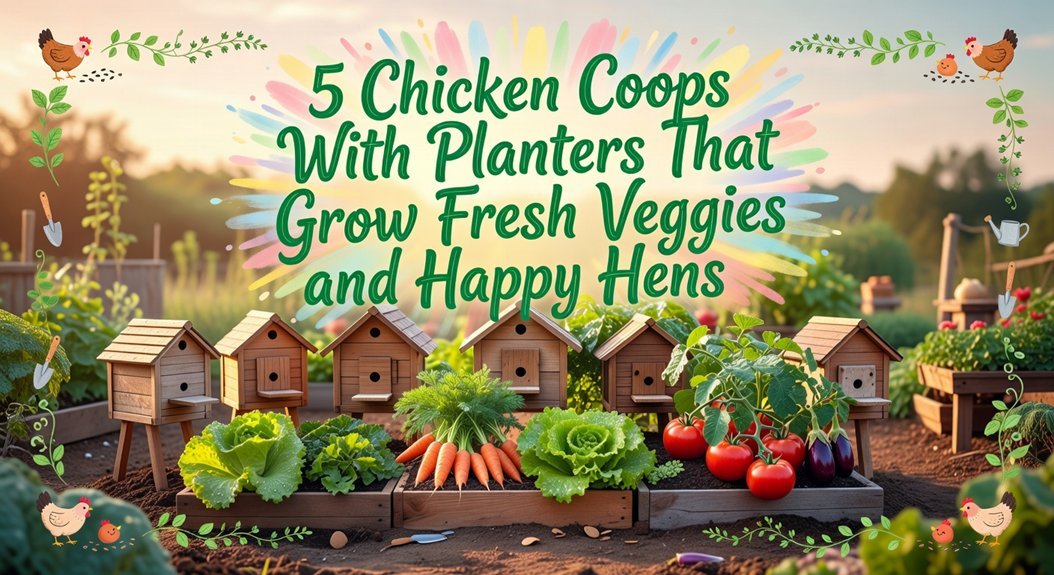 coops with integrated planters