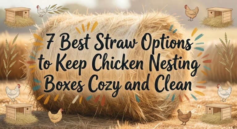 cozy chicken nesting straws