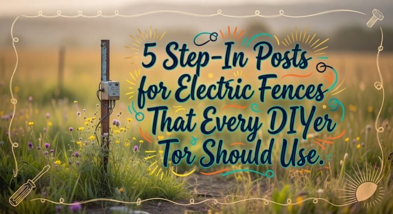 diy electric fence posts