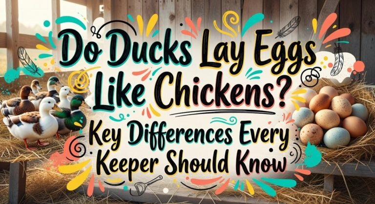 ducks lay distinct eggs