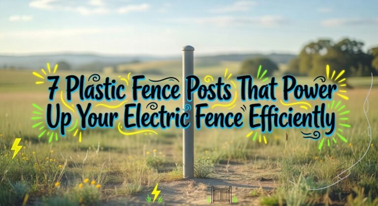 efficient plastic fence posts
