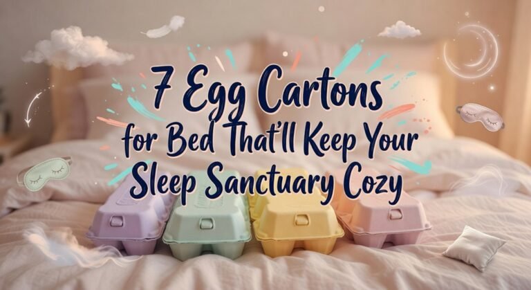 egg cartons bed accessories