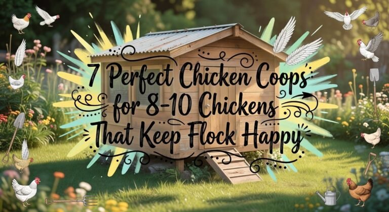 eight to ten chicken coops