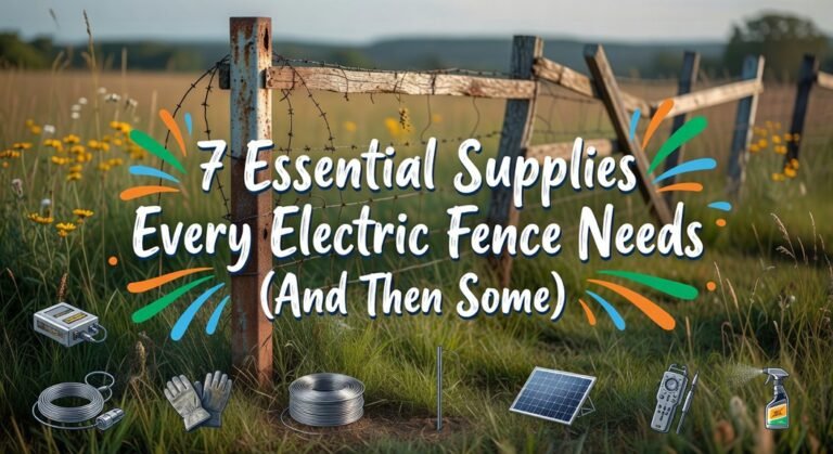 electric fence essential supplies