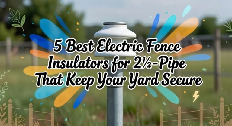 electric fence pipe insulators selection
