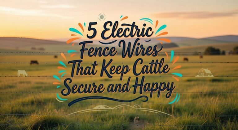 electric fences keep cattle secure