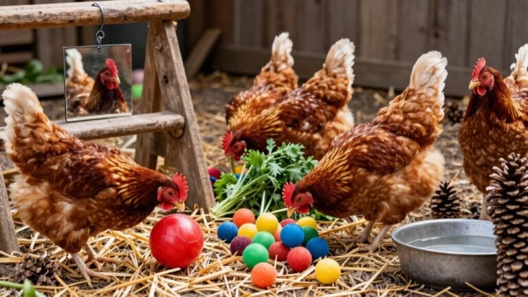 enrichment for happy chickens
