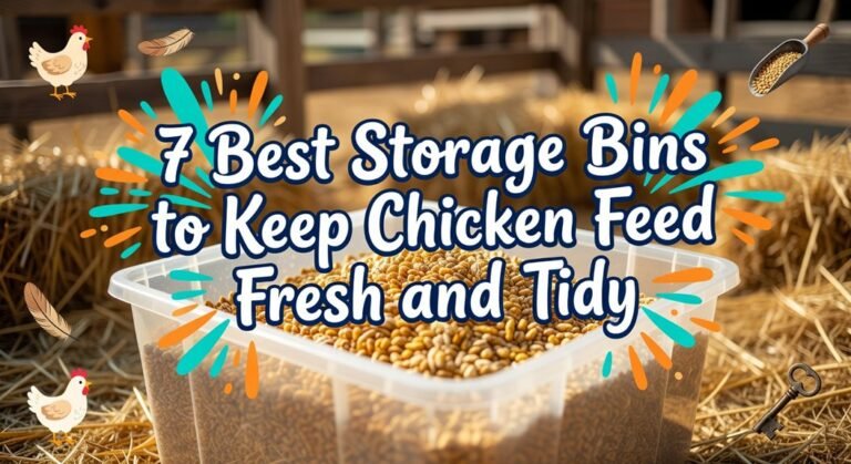 fresh chicken feed storage