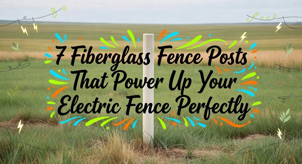 high voltage fiberglass fence posts
