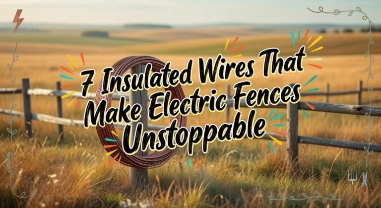 insulated electric fence wires