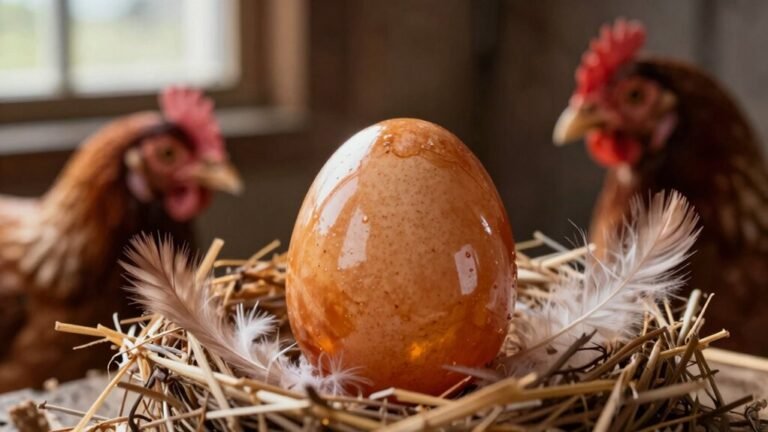 internal egg supply present