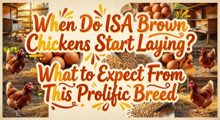 isa brown laying timeline