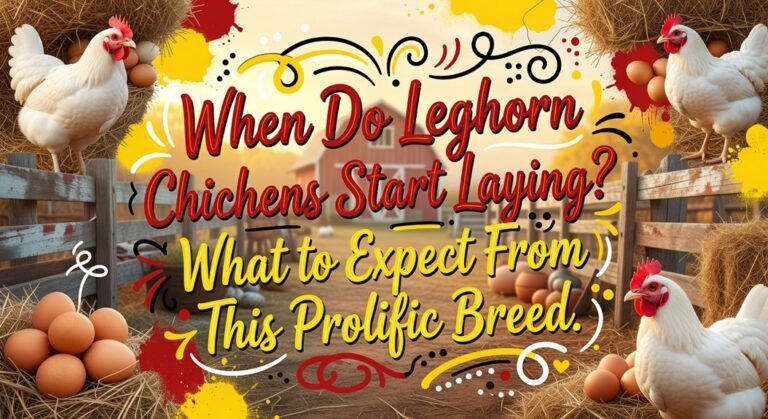 leghorn egg laying timeline