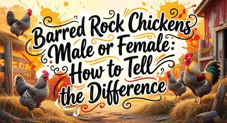 male versus female rock chickens