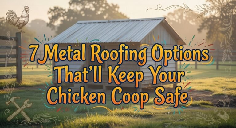 metal chicken coop roofing