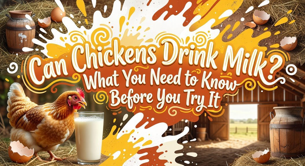 milk unsuitable for chickens
