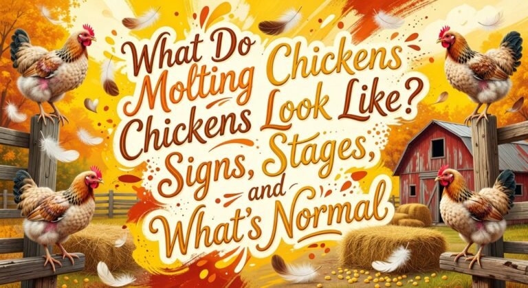 molting chickens visual changes