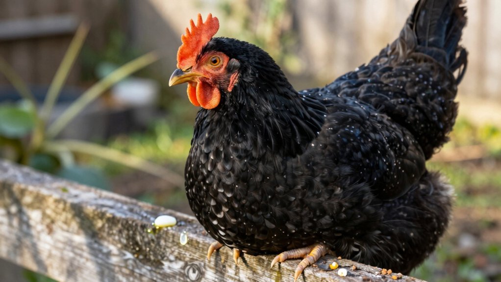 normal chicken poop frequency