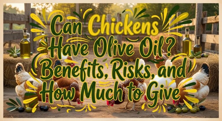 olive oil for chickens
