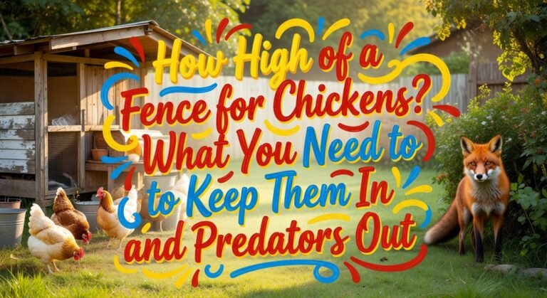 optimal chicken fence height