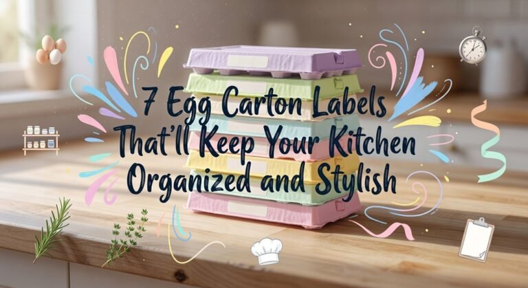 organized stylish egg labels