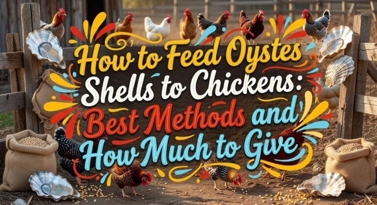 oyster shell feeding guidelines