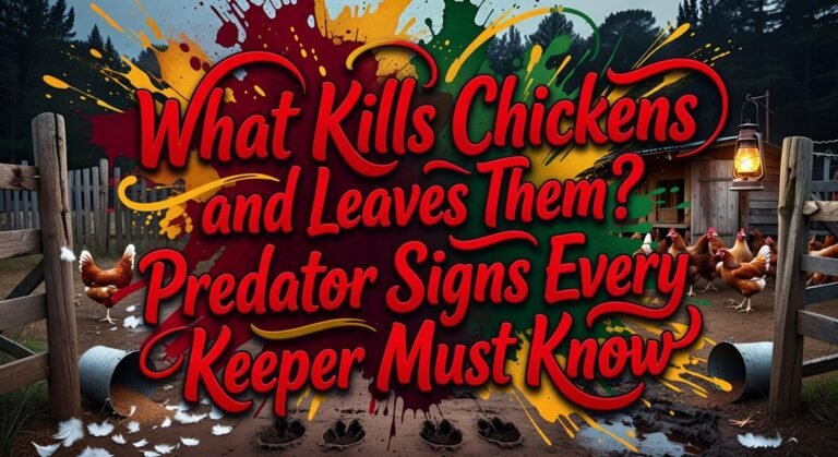 predator signs kill chickens