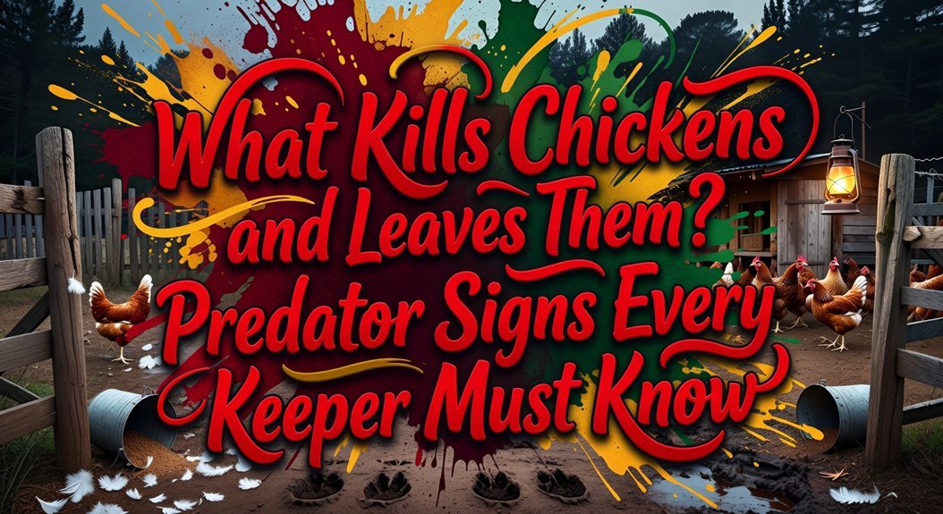 predator signs kill chickens