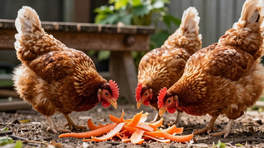 safe carrot peel feeding