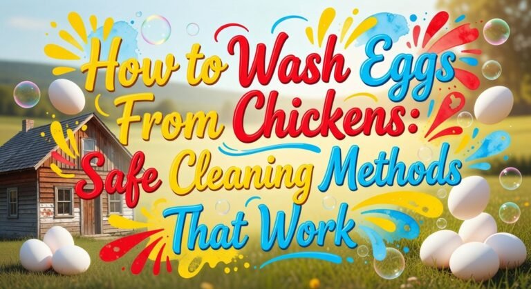 safe chicken egg cleaning