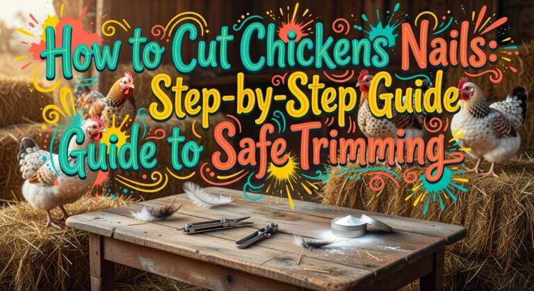 safe chicken nail trimming