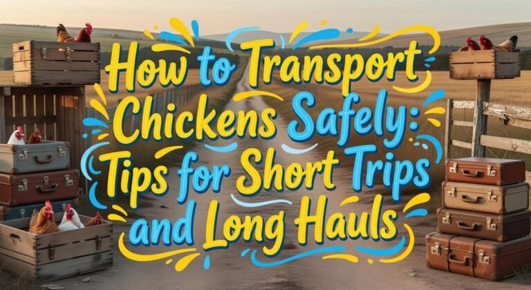 safe chicken transport guidelines