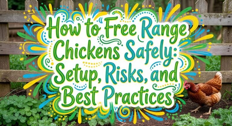 safe free range chicken setup