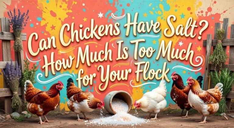 salt limits for chickens