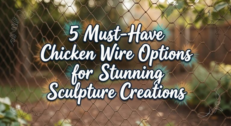 sculptural chicken wire options