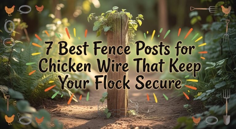 secure chicken wire fence posts