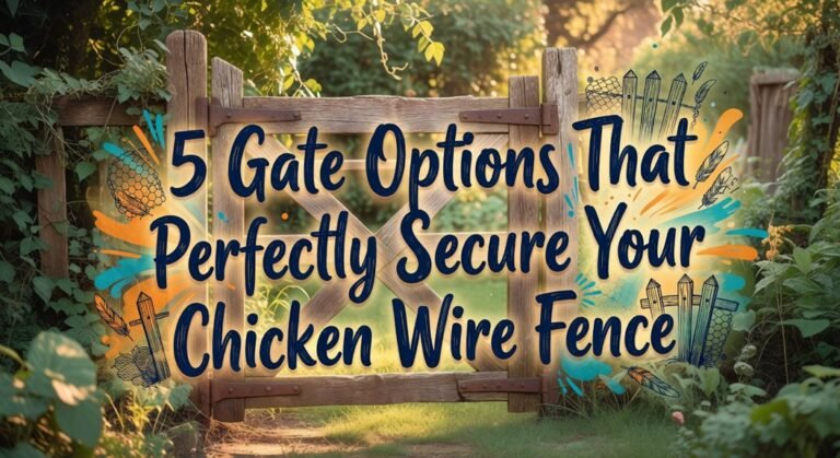 secure chicken wire gate options