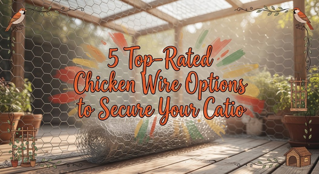 securing catio with chickenwire
