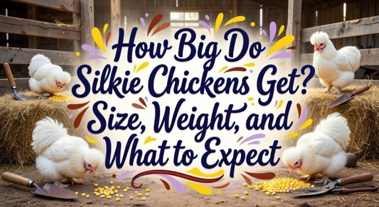 silkie chicken size guide
