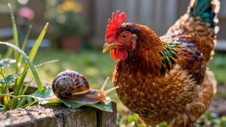 snail feeding chicken considerations