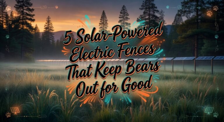 solar powered bear deterrent fences