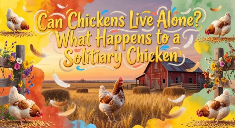 solitary chickens suffer loneliness