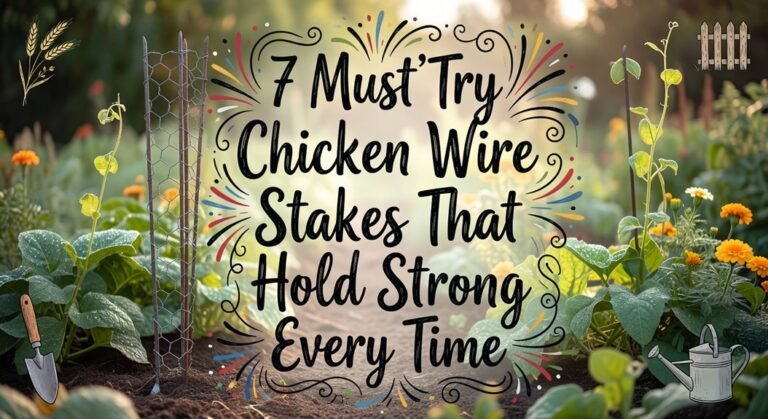 sturdy chicken wire supports