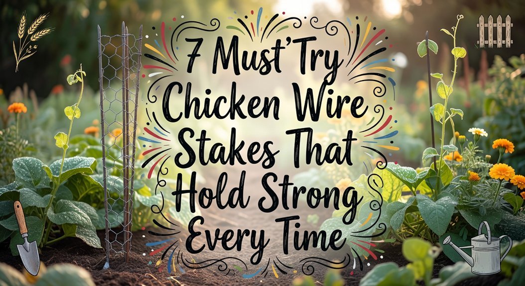sturdy chicken wire supports