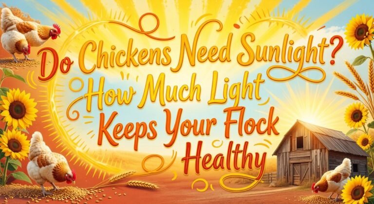 sunlight essential for healthy chickens